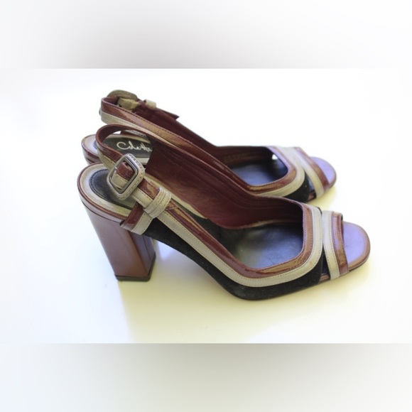 Cole Haan sling back peep toe pumps - Picture 6 of 8